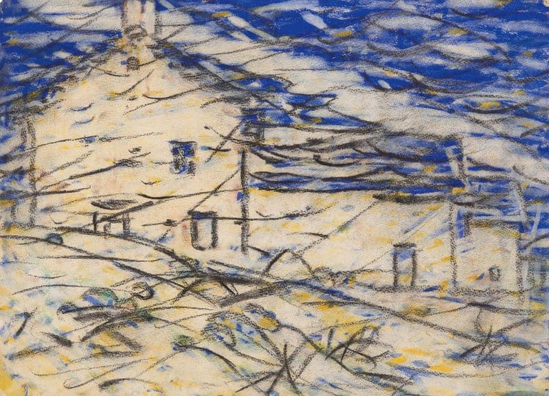 Berghaus im Tessin as a canvas print