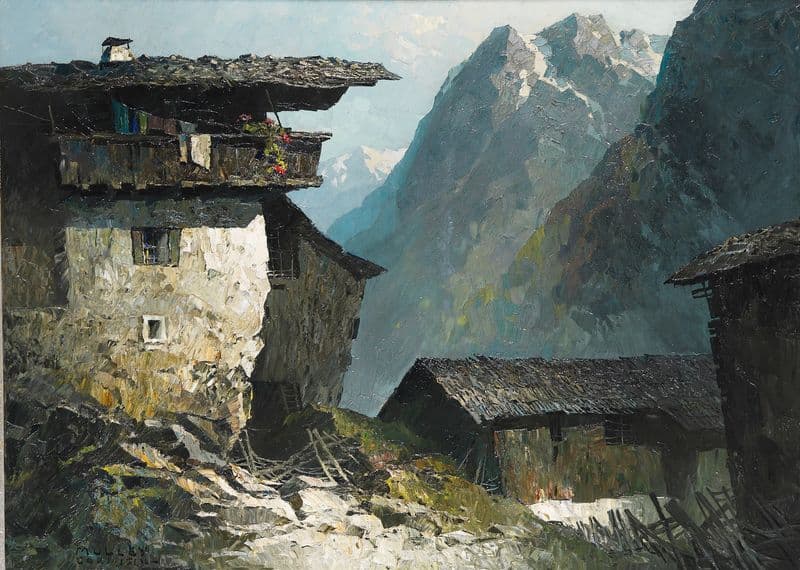 Berghof as a canvas print