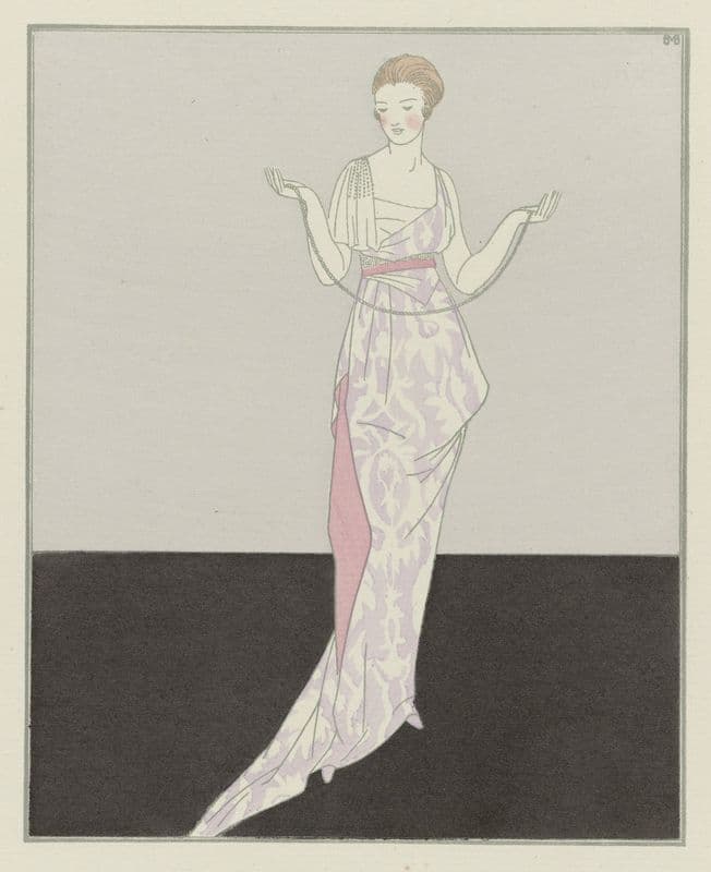 Bergson a promis de venir ; Robe de dîner de Worth as a canvas print