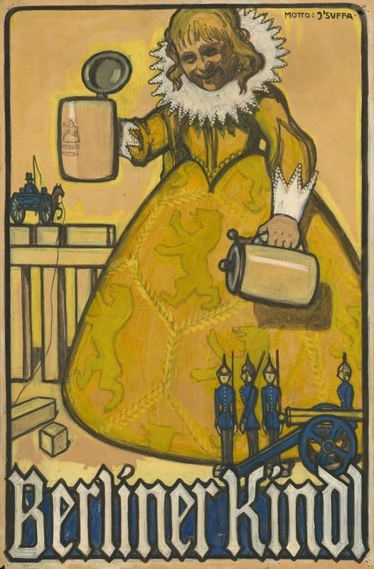 Berliner Kindl (1910 - 1914) as a canvas print