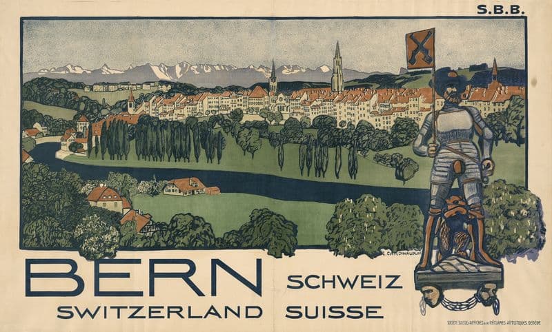 Bern – Schweiz, Switzerland, Suisse as a canvas print