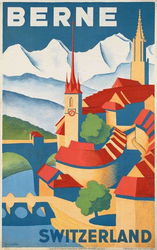Berne. Switzerland as a canvas print