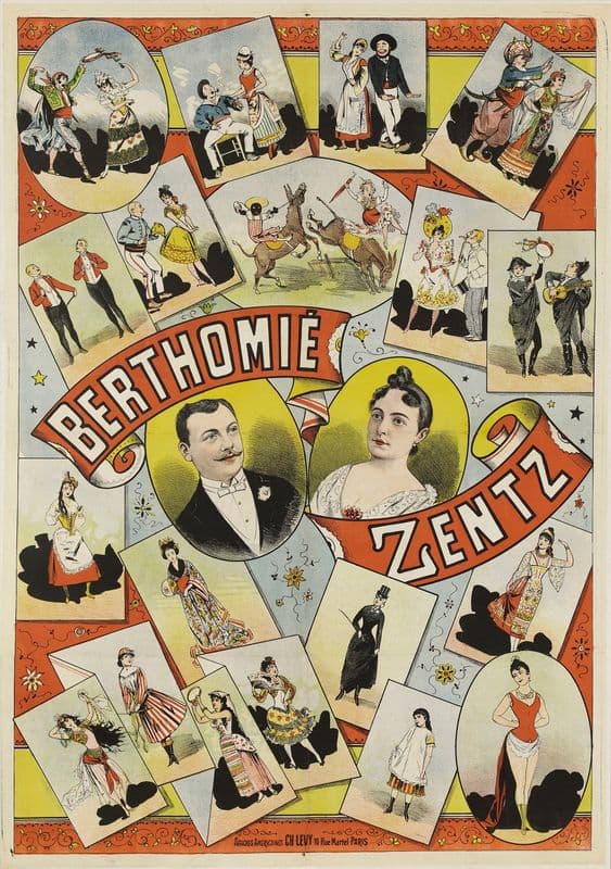Berthomie Zentz (1880-1900) as a canvas print