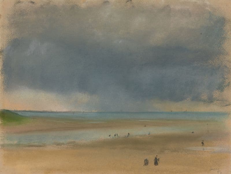 Beside the Sea as a canvas print