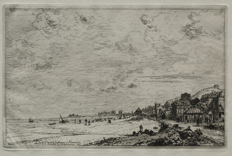 Beuzeval, Opening to La Dive (Calvados) (1868) as a canvas print