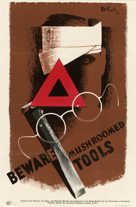 Beware Mushroomed Tools as a canvas print