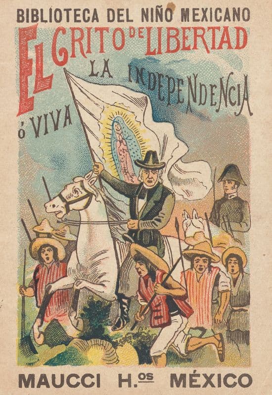 Biblioteca Del Niño Mexicano. El Grito de Libertad ó ¡Viva la Independencia! as a canvas print