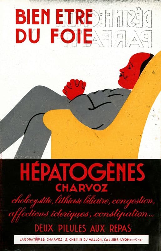 Bien être du foie (1910-1950) as a canvas print