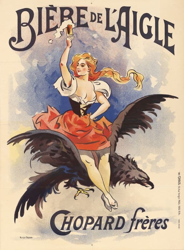 Bière de l’Aigle. Chopard frères as a canvas print
