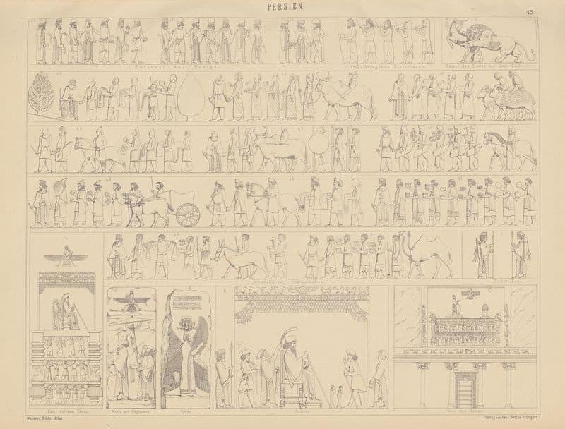 Bilder-Atlas zur Weltgeschichte Pl.015 as a canvas print