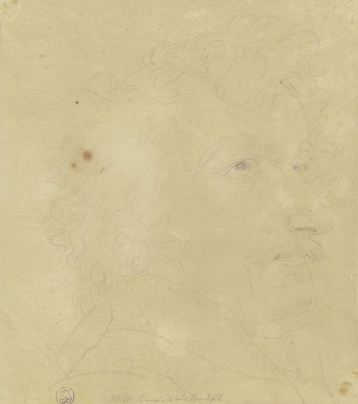 Bildnis Dr. Ringseis aus Landshut (ca 1817-1821) as a canvas print