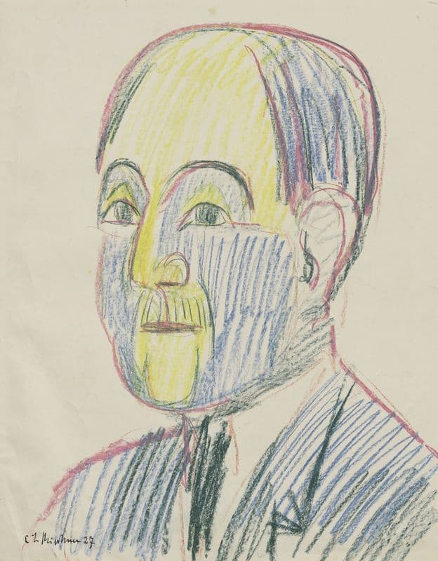 Bildnis Ernst Gosebruch (ca. 1925) as a canvas print