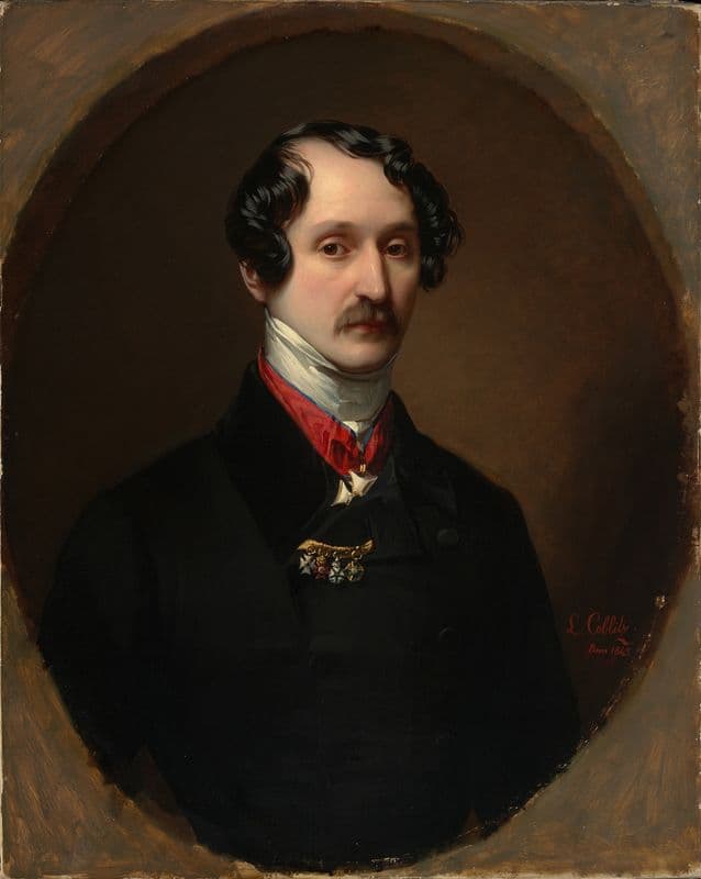 Bildnis Ferdinand Allesina Freiherr von Schweitzer as a canvas print