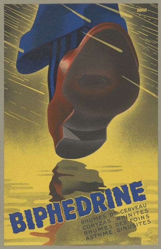Biphedrine (1910-1950) as a canvas print
