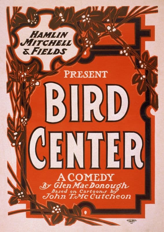Bird center as a canvas print