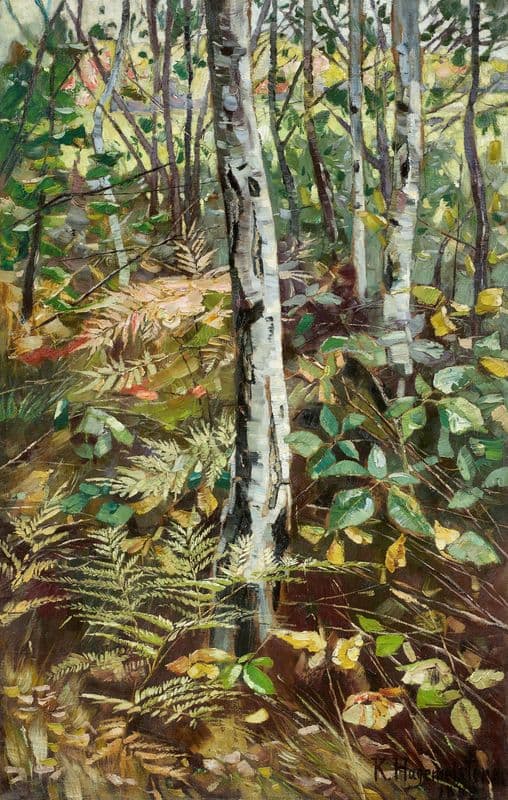 Birkenwald as a canvas print