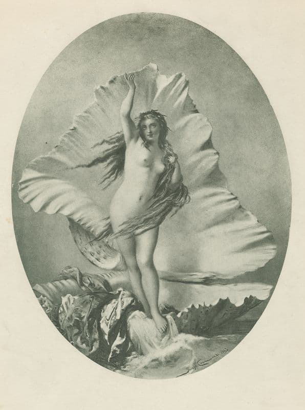 Birth of a Nereid (1863 - 1884) as a canvas print
