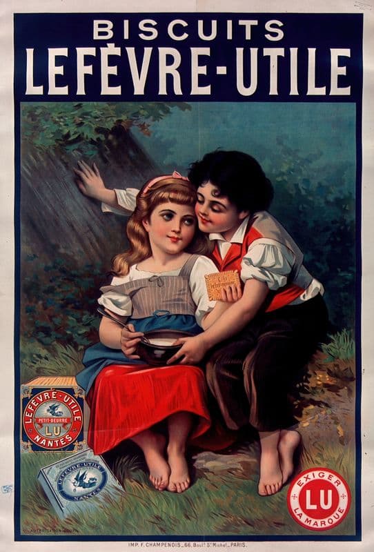 Biscuits Lefèvre-Utile as a canvas print