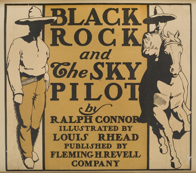 Black rock and the sky pilot (1895-1911) as a canvas print