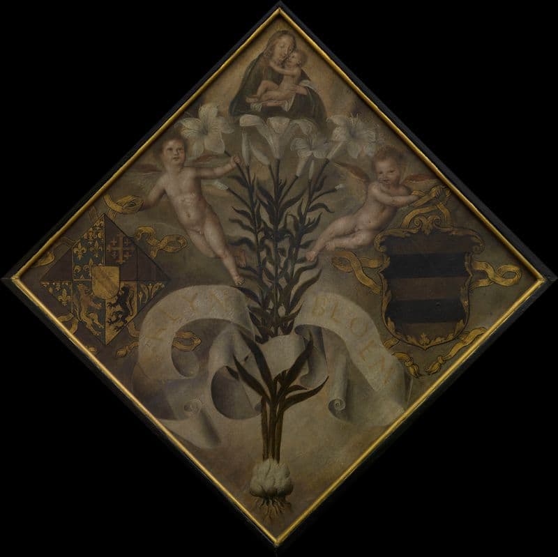 Blazon of the Diest Chamber of Rethoric ‘De Leliebloem’ as a canvas print