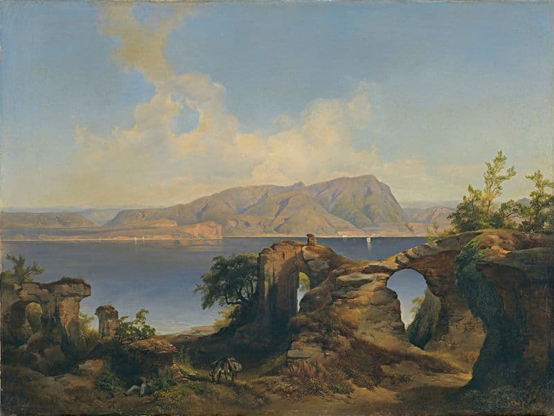 Blick Auf Den Gardasee (Lake Garda) as a canvas print