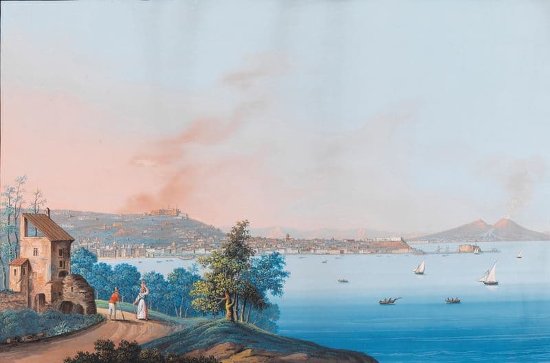 Blick auf Neapel von Posillipo (1790-1810) as a canvas print