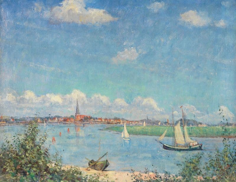 Blick auf Travemünde as a canvas print