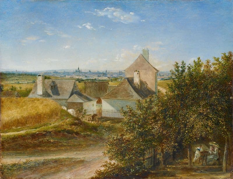 Blick auf Wien von Grinzing as a canvas print