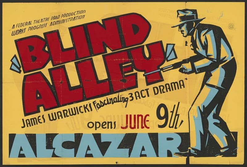 Blind Alley (1934-1943) as a canvas print