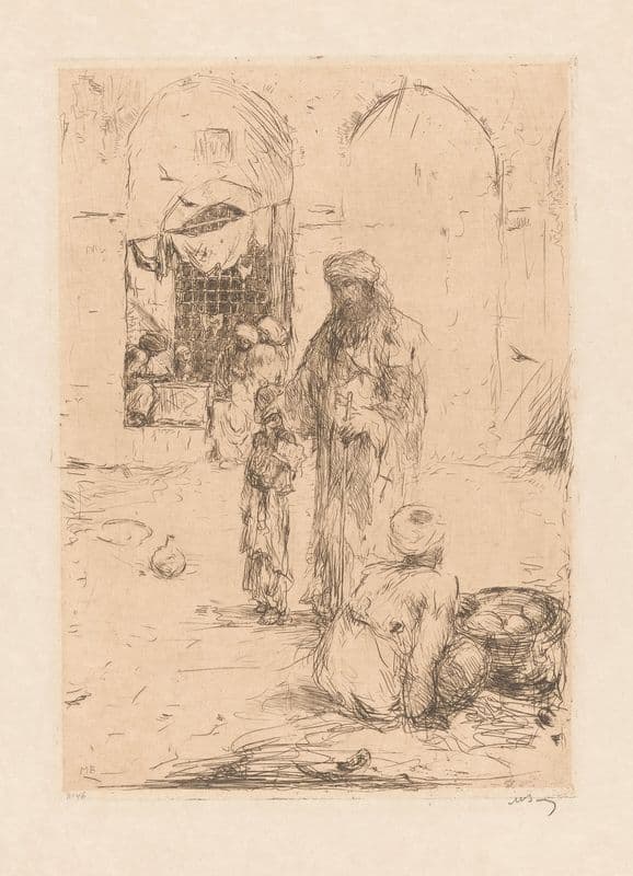 Blinde bedelaar (before 1933) as a canvas print