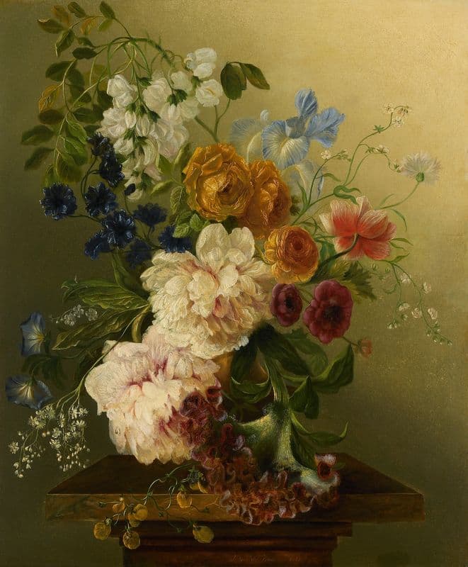 Bloemenstilleven as a canvas print