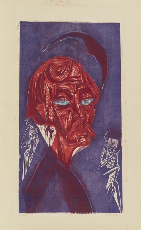 Blonder Maler. – Bildnis Karl Stirner as a canvas print