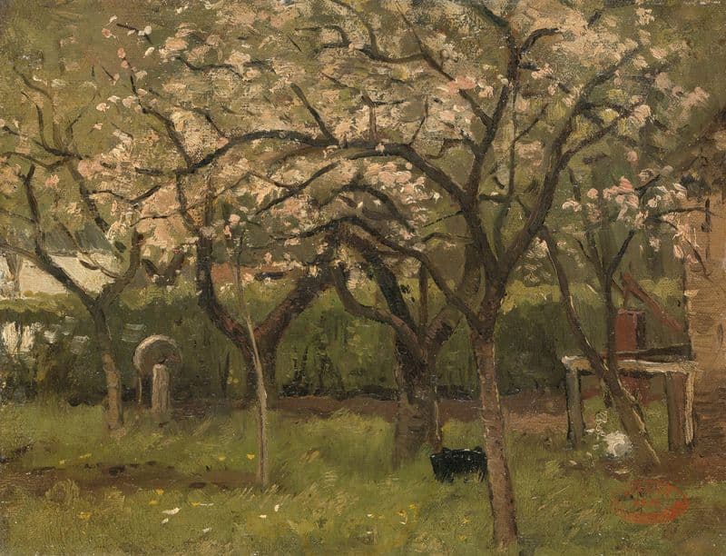 Blossoming Tree in an Orchard (c. 1873 - c. 1903) as a canvas print
