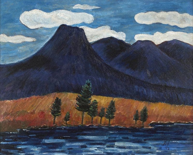 Blue Landscape as a canvas print