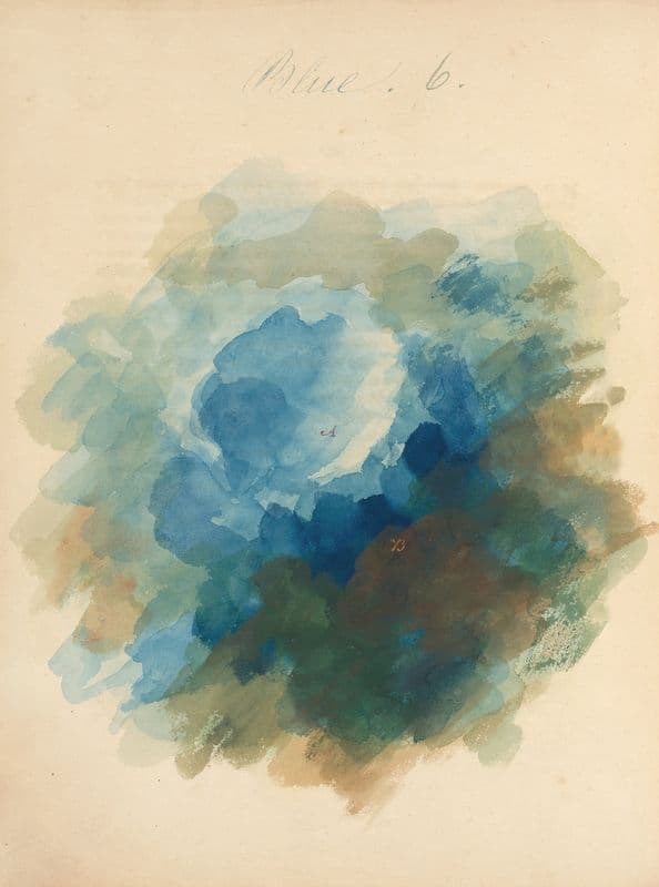 Blue as a canvas print