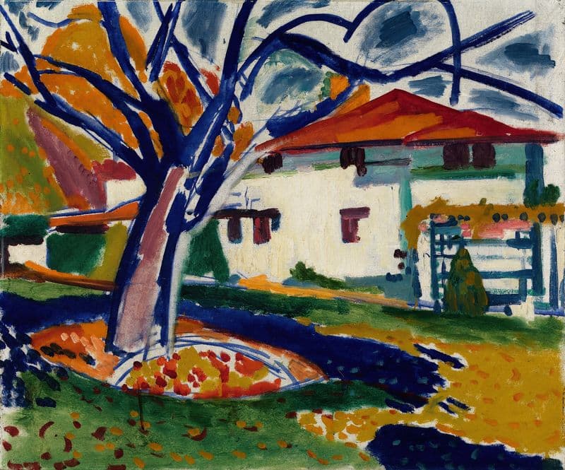 Blue Trees (1915-1916) as a canvas print