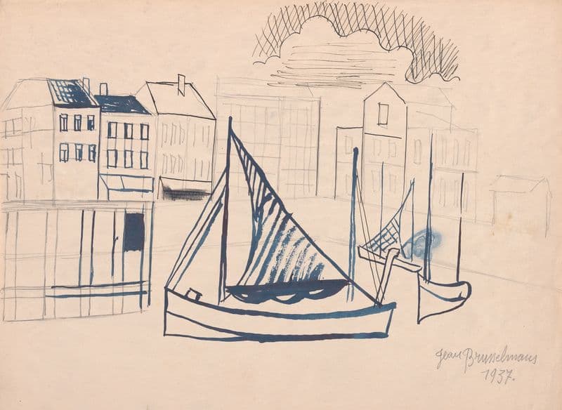 Boats as a canvas print