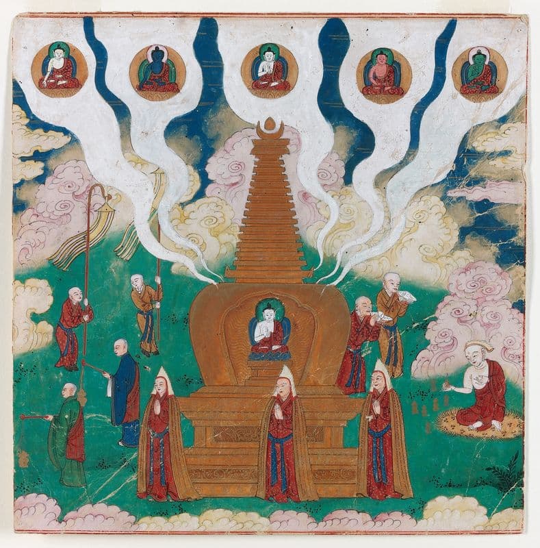 Boeddha’s dood en bevrijding (18th century) as a canvas print