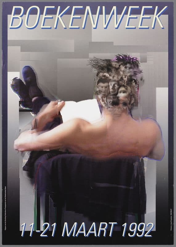 Boekenweek 11-21 maart 1992 as a canvas print