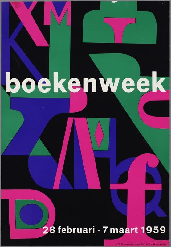 Boekenweek 28 februari – 7 maart 1959 as a canvas print