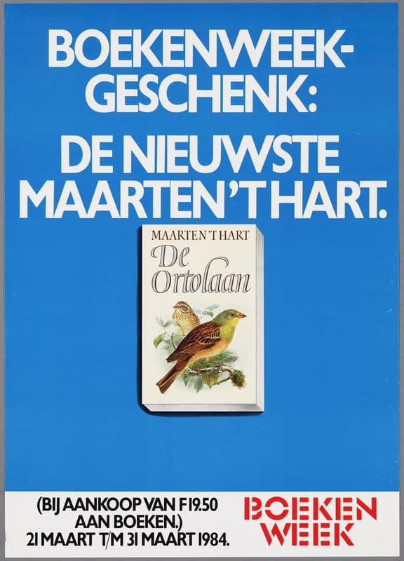 Boekenweekgeschenk; de nieuwe Maarten ‘t Hart as a canvas print