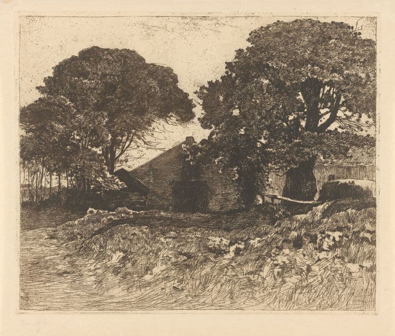 Boerderij in Dekkersduin as a canvas print