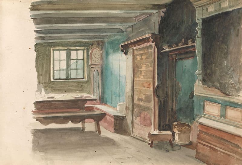 Bondestue, Sandåk i Vinje as a canvas print