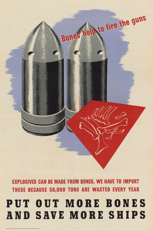 Bones Help to Fire the Guns – Put Out More Bones and Save More Ships as a canvas print