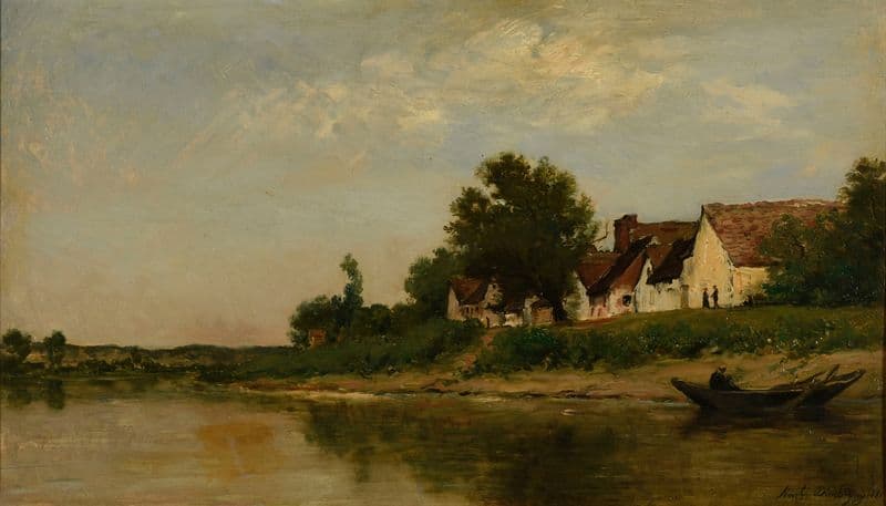 Bords de rivière as a canvas print
