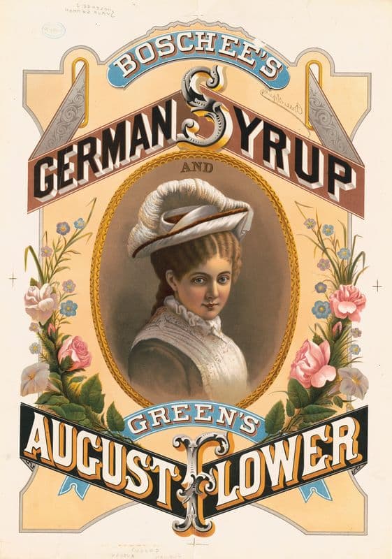 Boschee’s German syrup and Green’s August flowers as a canvas print