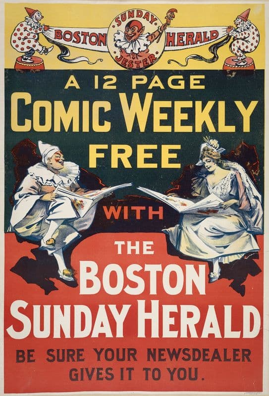 Boston herald Sunday jester (1893 - 1897) as a canvas print