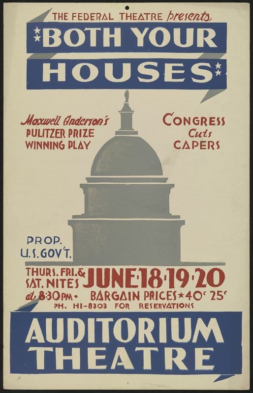 Both Your Houses (1934-1943) as a canvas print