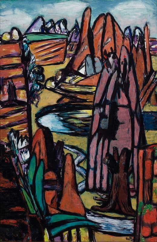 Boulder – Rocky Landscape as a canvas print