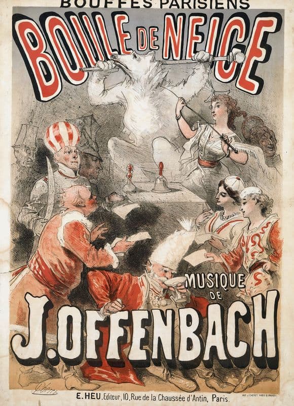 Boule De Neige, Musique De J.Offenbach as a canvas print